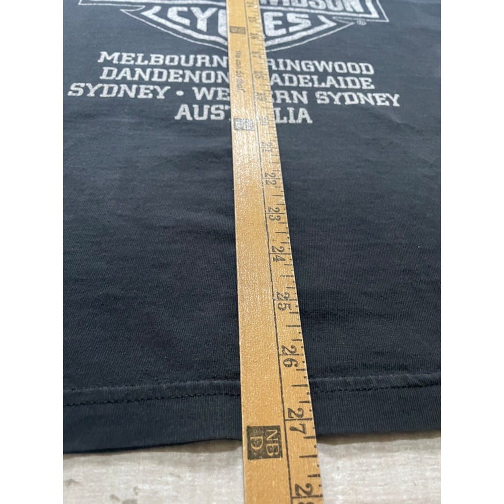 Harley Davidson Shirt Adult L Black Australia Graphic Tank Top - Picture 5 of 6